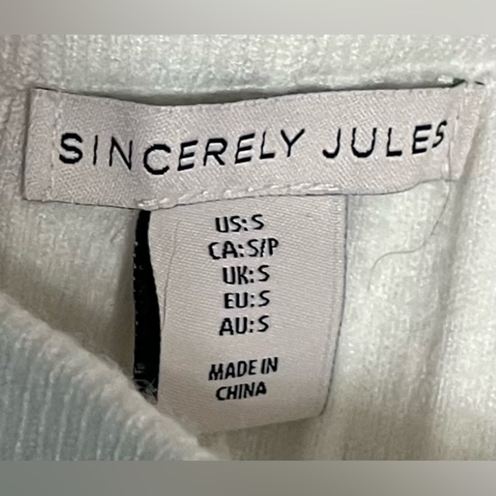 Sincerely Jules Ribbed Knit Pants Size Small -slight stain bottom of hem see pic - Picture 7 of 9